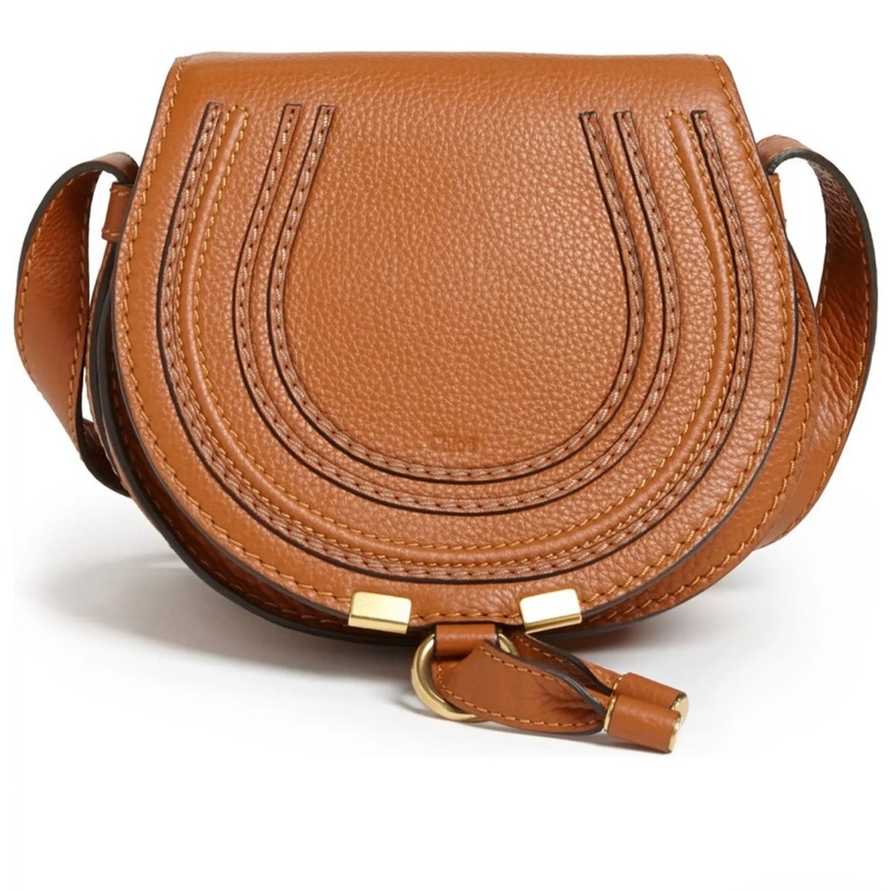 Chloe Small Marcie Leather Saddle Bag
